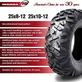 Wanda 25x8.00-12 P350 6PR Atv �n Lasti�i
