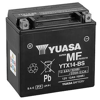 YTX14-BS 12V12 AH Motosiklet ve ATV Ak�s�