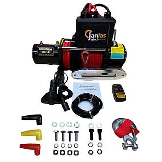 10000 lb. 12v 4�4 �elik halatl� vin�