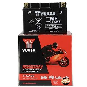 YT12A-BS 12V10 AH Motosiklet ve ATV Ak�s�