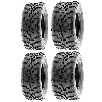 SunF Set 25x8-12 ve 25x10-12 A010 6Kat Atv Lastik Takm n-Arka