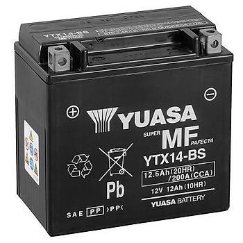 BMW R1200 HP2 Sport Ak (2007 - 2010) Yuasa YTX14-BS 12V6 AH