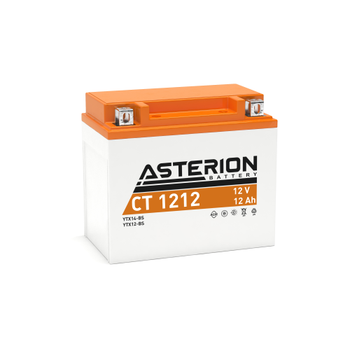 Asterion CT1212 12v12Ah 180 CCA AGM Motosiklet Aks