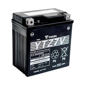 Yuasa YTZ7V 12V6AH Bakmsz Motosiklet Aks