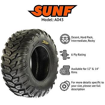 SunF 27x9R12 A043 All Trail 6PR Atv-Utv n Lastik