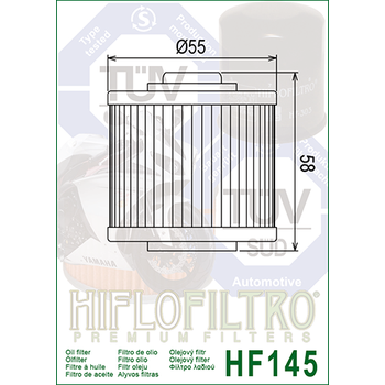 Hiflo HF-145 Yamaha XT660 R Yağ Filtresi (04-16)