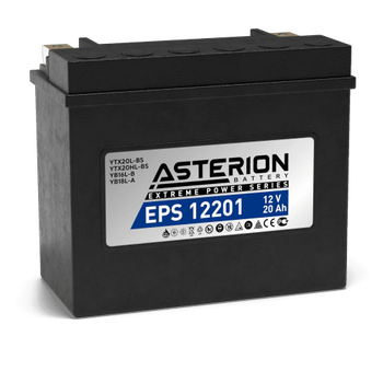 Asterion YTX20L 12v20Ah 270 CCA Motosiklet Aks Nano-Gel (EPS12201)