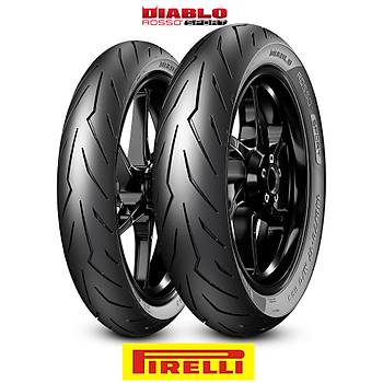 Pirelli Set 110/70-17 ve 150/60-17 Diablo Rosso Sport n Arka Takm