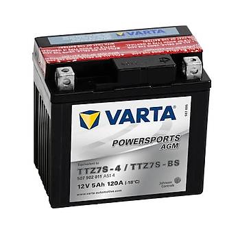 Varta TTZ7S-BS 12V5AH Bakmsz Motosiklet ve ATV Aks