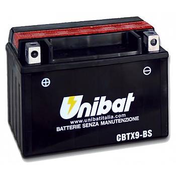 Unibat CBTX9A-BS 12V9AH  Motosiklet ve ATV Aks