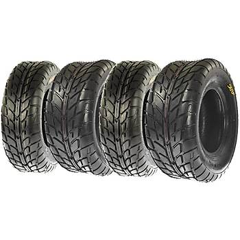 SunF Set 19x7-8 ve 18X9.5-8 A021 6Kat Yol Atv n Arka Takm Lastik