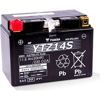 Yuasa YTZ14S 12V11.8 AH Bakmsz Motosiklet Aks