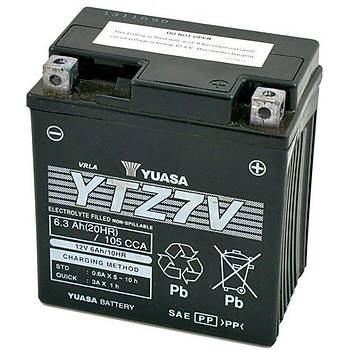 Yuasa YTZ7V 12V6AH Bakmsz Motosiklet Aks