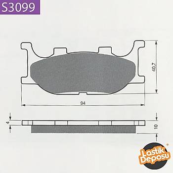 YAMAHA TDR 125 n Fren Balatas Goldfren S3-099