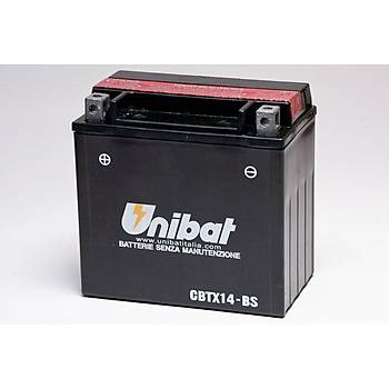 Unibat CBTX14-BS 12V12AH  Motosiklet ve ATV Aks