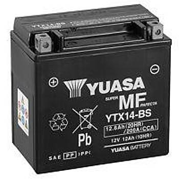 BMW F800 GT Ak (2013-2016) Yuasa YTX14-BS 12V6 Ah