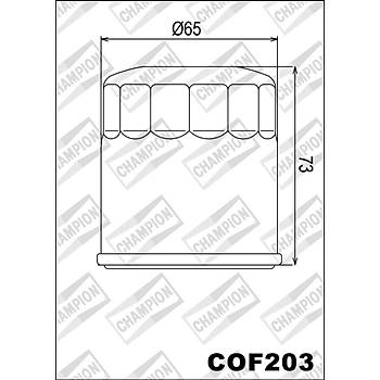 Champion COF203 Ya Filtresi HONDA baz modelleri COF203