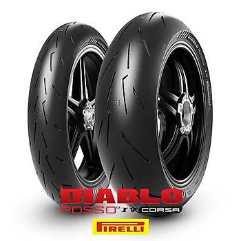 Pirelli Set 110/70ZR17 ve 150/60ZR17 Diablo Rosso IV Corsa n Arka Takm Lastik