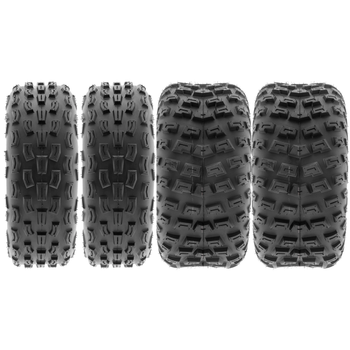 SunF Set 21x7-8 ve 22X10-8 A029-A030 6 Kat Atv Lastik n-Arka