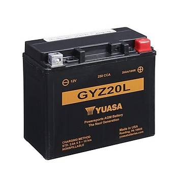 Yuasa GYZ20HL 12V20AH Bakımsız AGM Akü