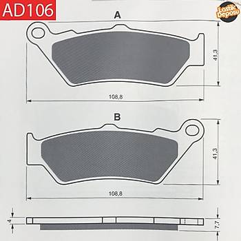 BMW C1 200 n Fren Balatas Goldfren AD-106