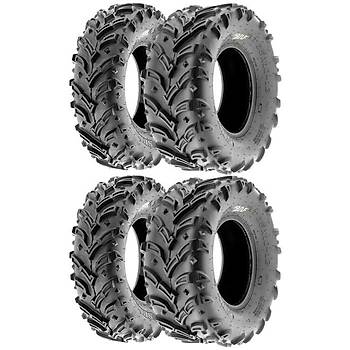 SunF Set 25x8-12 ve 25x10-12 A024 Mud Trail 6Kat Atv Lastik Takm n-Arka