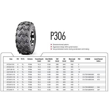 Wanda 22X7-10 P306 Master 4PR Atv n Lastik