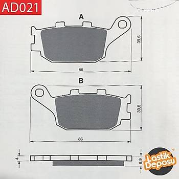 SUZUKI DL 900 Migrator Arka Fren Balatas Goldfren AD-021