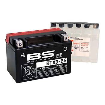 BS BATTERY BTX9-BS 12V8AH Bakmsz Motosiklet Aks