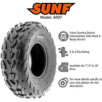 SunF 23X7-10 A007 6 Kat Arazi Tipi n Atv Lastik