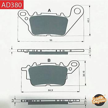 YAMAHA N-MAX 125 n Fren Balatas Goldfren AD-380