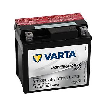 Varta YTX5L-BS 12V4AH Bakmsz AGM Motosiklet Aks