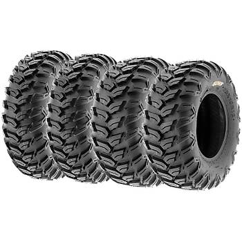 SunF Set 25x8R12 ve 25x10R12 A043 All Trail 6Kat Atv Lastik Takm n-Arka