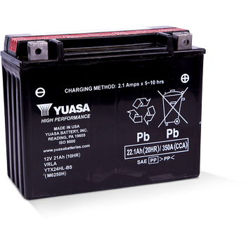 Yuasa YTX24HL-BS 12V22.1 AH Bakmsz Motosiklet ve ATV Aks