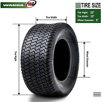 Wanda 20x10.00-10 P332 6PR im Traktr Golf Lastii