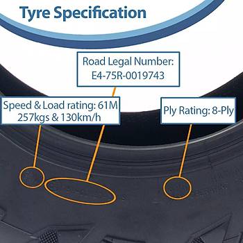 27x11-14 8PR Atv Arka Lastiği