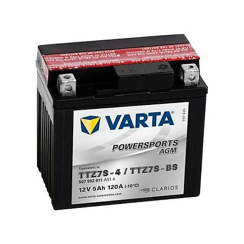 Varta TTZ7S-BS 12V6AH Bak�ms�z AGM (FA) Jel Motosiklet Ak�s�