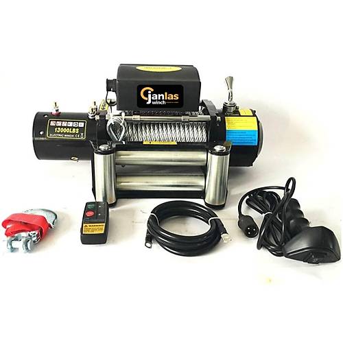 Janlas Mitsubishi L200 Çeki Vinci 13000 lbs Çelik Halat 12V