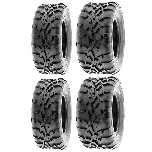 SunF Set 25x8-12 ve 25x10-12 A010 6Kat Atv Lastik Takımı Ön-Arka