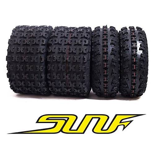SunF Set 21x7-10 ve 22X10-10 A027 6Kat Atv Lastik Takm n-Arka
