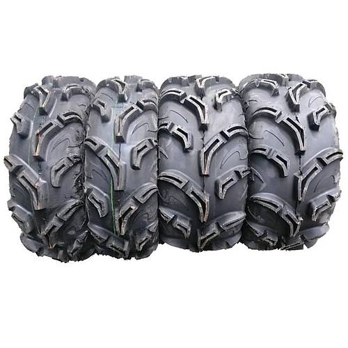 SunF Set 25x8-12 ve 25X10-12 A048 Warrior Atv-Utv Lastik Takm n-Arka