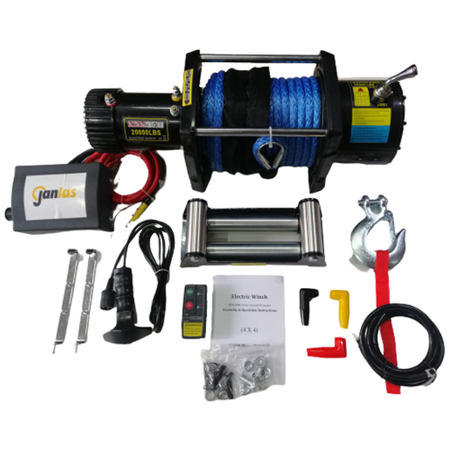 Janlas Extreme 20000 lbs Sentetik Halatl 4x4 Offroad ve Oto Kurtarc Vin 12V