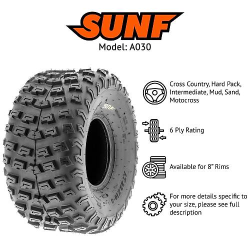 SUNF 22X10-8 A030 6PR Atv Arka Lastik