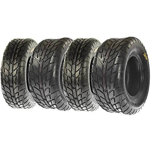 SunF Set 26x8-14 ve 26x10-14 A021 6Kat Yol Atv-Utv Lastik Takm n-Arka