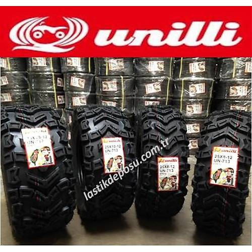 Unilli Set 25x8-12 ve 25X10-12 UN713 6 PR Atv Utv Lastik Ön Arka Takım