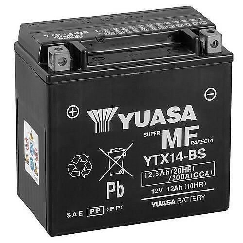 Yuasa YTX14-BS 12V12AH Motosiklet ve ATV Aks