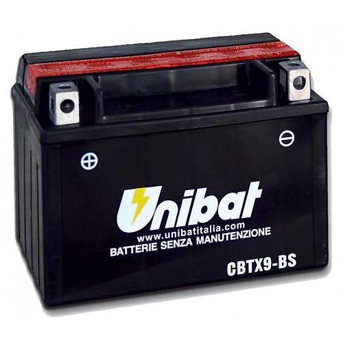 Unibat CBTX9A-BS 12V9AH  Motosiklet ve ATV Aküsü