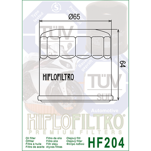 Hiflo HF-204 Honda CBR1000 RR Ya Filtresi