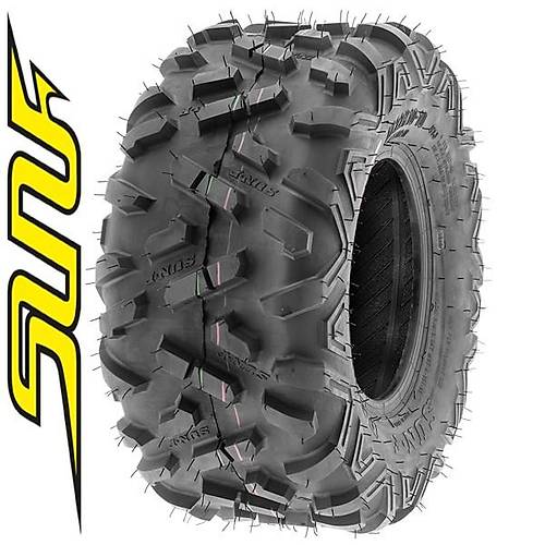 SunF Set 19x7-8 ve 18x9.5-8 A051 Power II 6 Kat Atv n Arka Takm Lastik