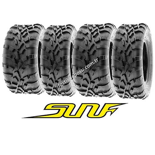 SunF Set 25x8-12 ve 25x10-12 A010 6Kat Atv Lastik Takımı Ön-Arka